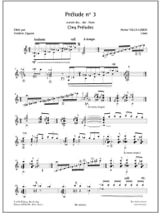 Prélude n° 3 - VILLA-LOBOS - Partition - Guitare